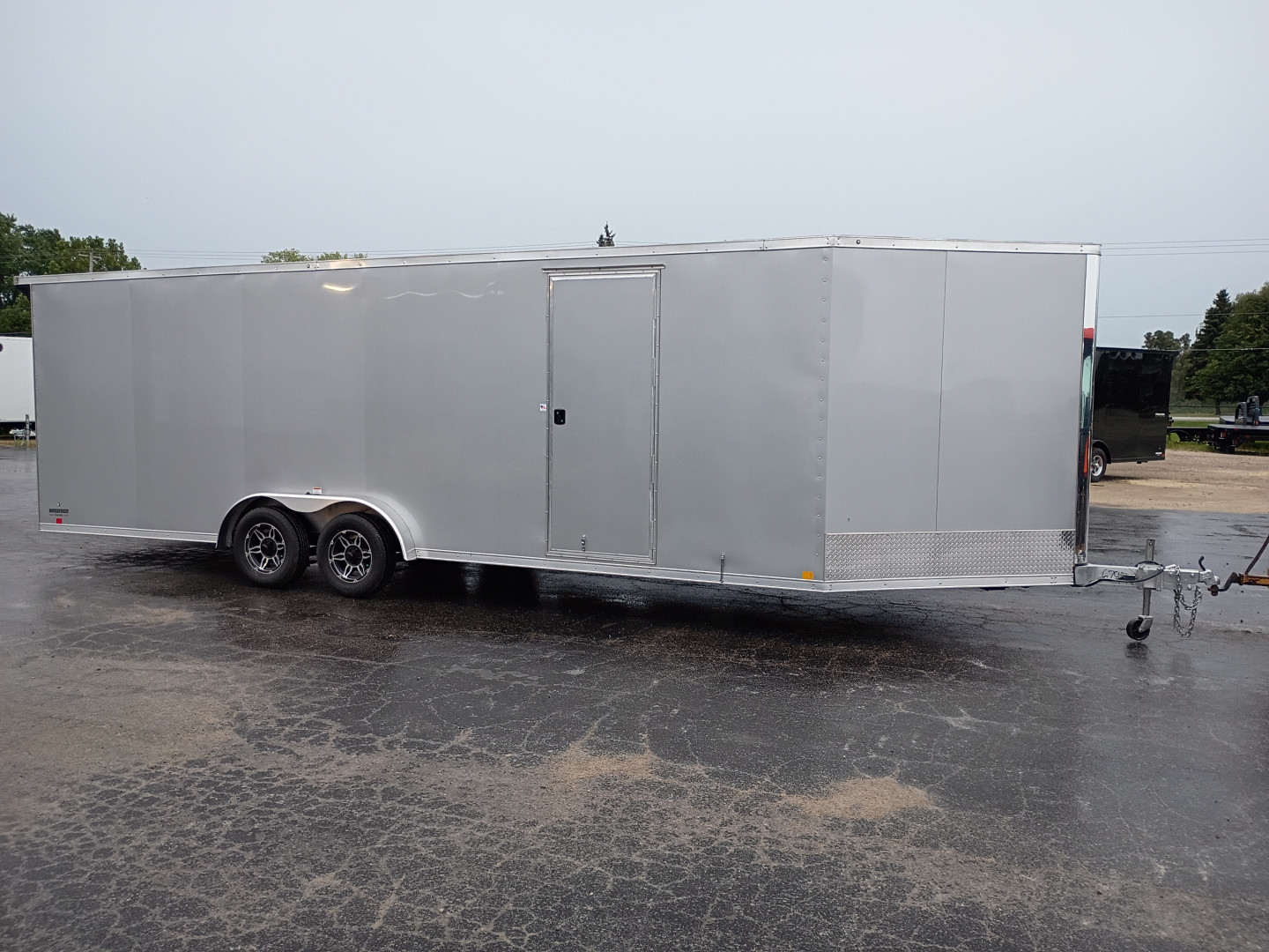 A utility trailer similar to the one we plan to purchase for transporting canoes and gear